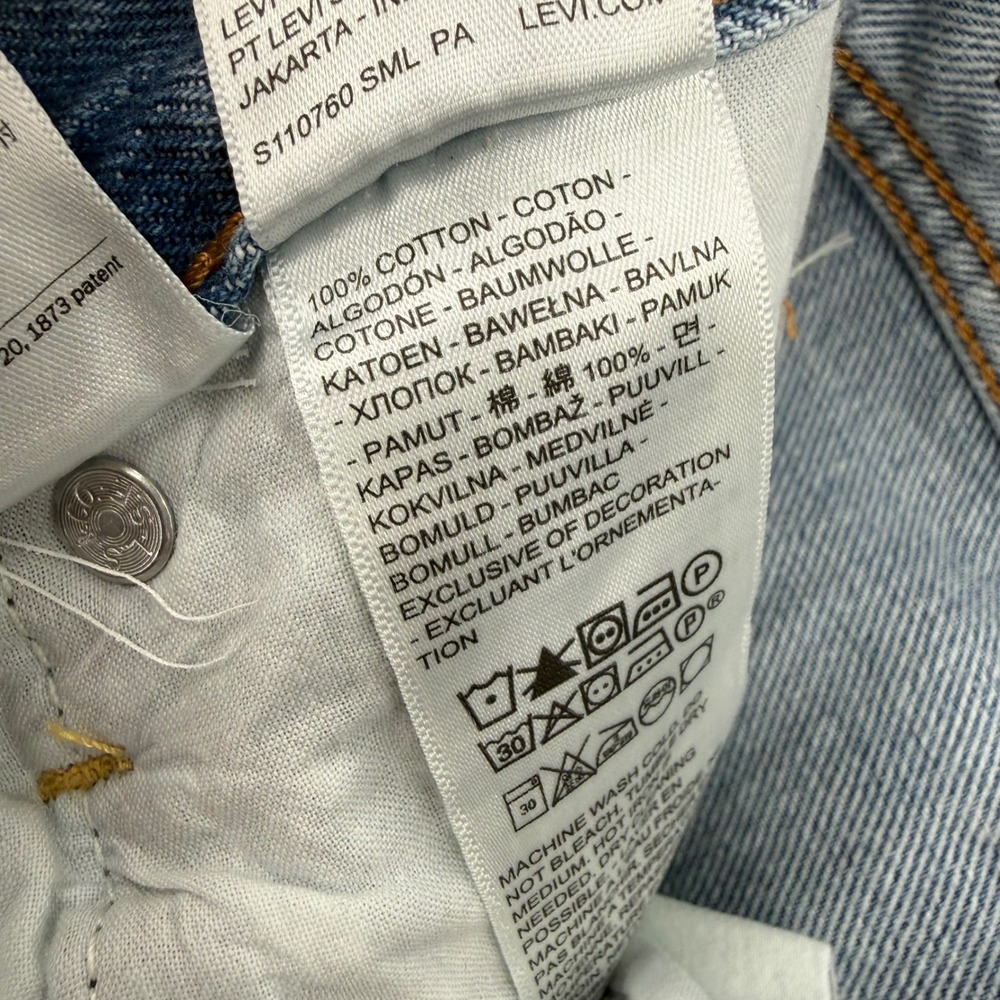 Levis Premium Ribcage Wide Leg Jeans High Rise Women's Size W 23 x L 32 - Picture 8 of 14